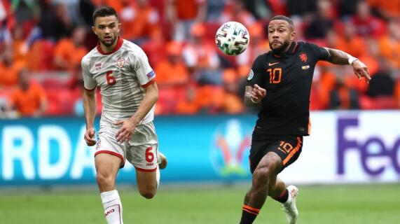 2020欧洲杯:维纳尔杜姆两度破门 荷兰击败北马其顿获得C组第一名