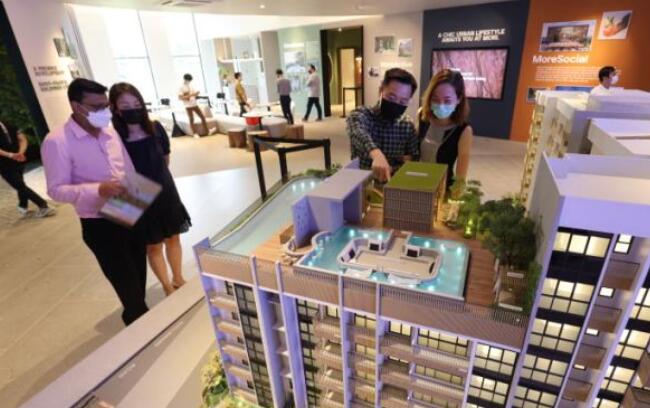 新加坡新私人住宅销售下降速度低于12月推出的速度