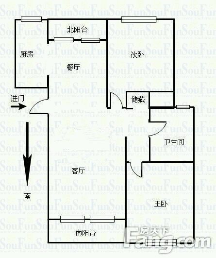 三林经济适用房房型_大宁瑞仕花园4房房型_鲁汇经适房房型图