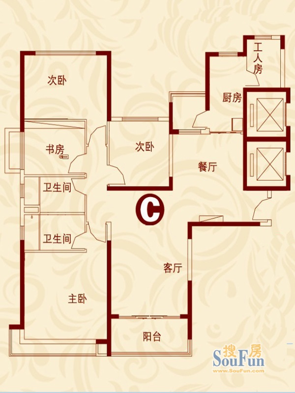 恒大绿洲户型图