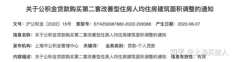 上海公积金贷款政策不变：人均面积调整为年度例行调整