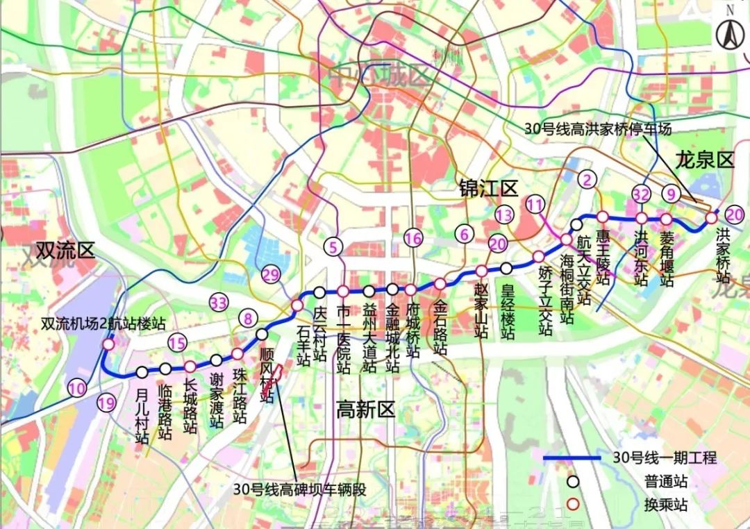 成都 2号地铁换乘线_成都17号线二期走向_成都地铁2号线西延线