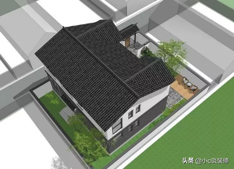 经典大气的新中式别墅，让你拥有一个独立的私人小院！  ￼
