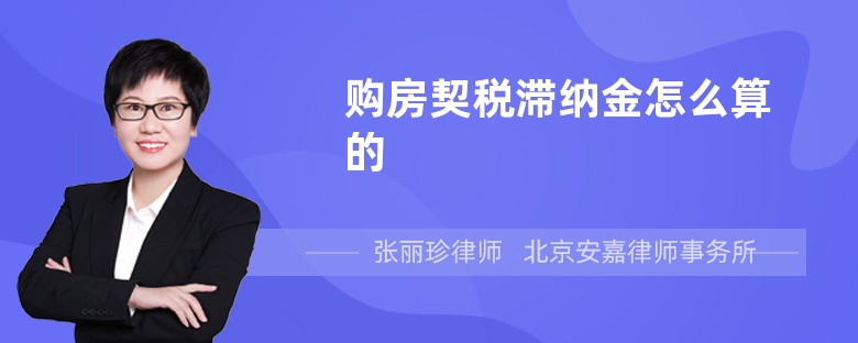 房产契税滞纳金怎么算_契税滞纳金怎么算_购房契税怎么算 房产契税计算方法